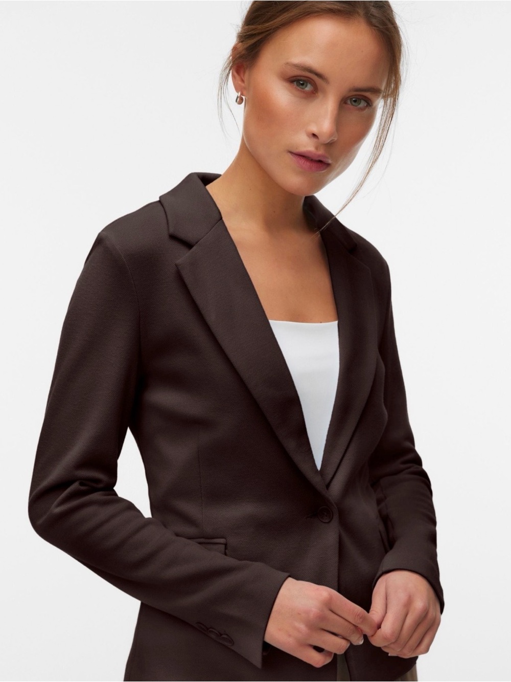 Nordstrom CLASSIQUES ENTIER Brown Suit Blazer Business Professional Jacket 10